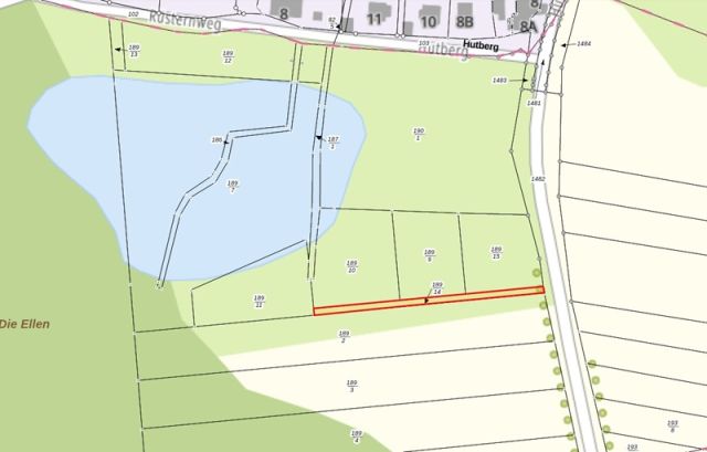Lageskizze - Bis 30.09.2027 verpachteter Grünland-/Landwirtschaftsstreifen in Wansleben am See