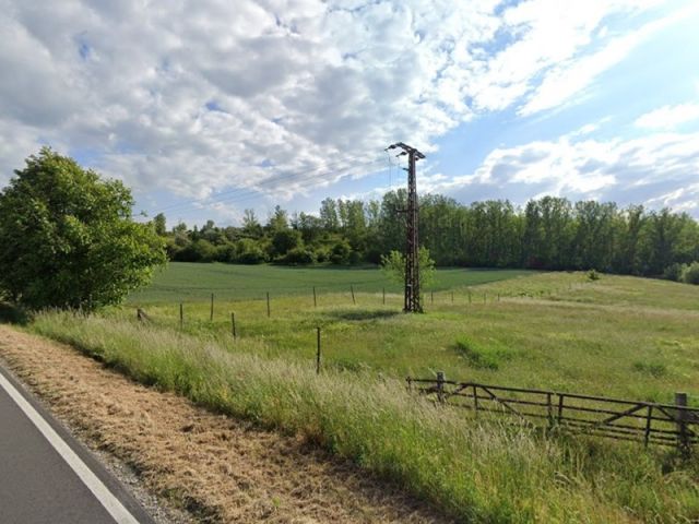 Blick auf Verkaufsfläche und Umgebung - Bis 30.09.2027 verpachteter Grünland-/Landwirtschaftsstreifen in Wansleben am See