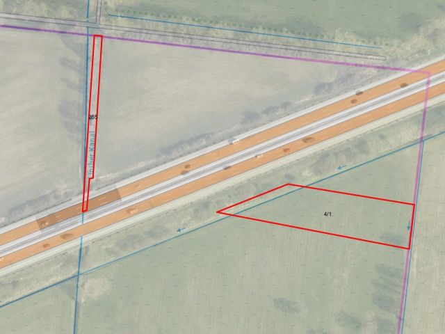 Lageskizze Teil 2/2 - Splitterflächen an der A9 bei Linthe **bis zum 30.09.2028 für ca. 529 EUR/p.a. verpachtet**