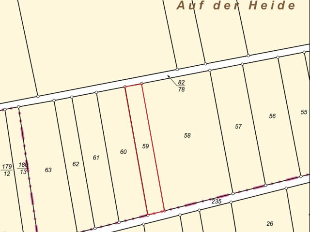 Lageskizze - Ackerfläche zwischen Marburg und Wetzlar