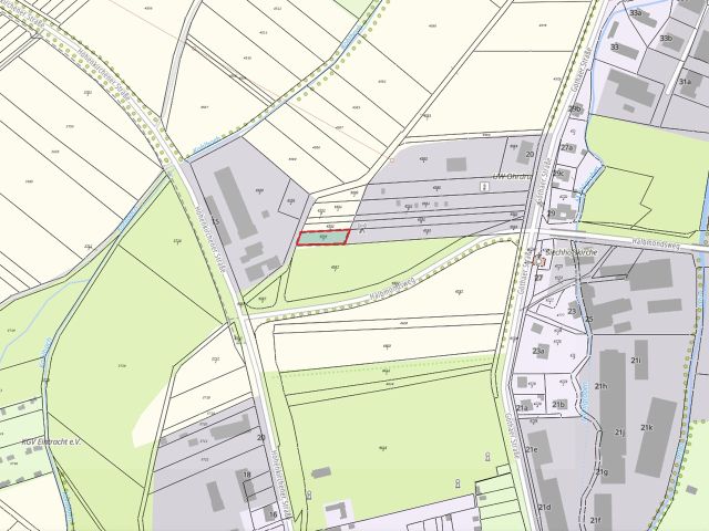 Umgebungsskizze - Bis 31.12.2027 verpachtete Landwirtschaftsfläche in einem gewerblich genutzten Gebiet in Ohrdruf