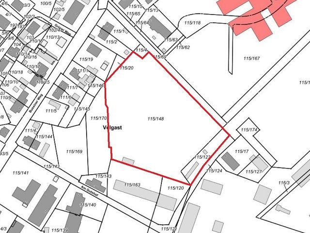Lageskizze - Über 1,1 ha großes Grundstück umgeben von bebauten Flächen nahe Stralsund und der Ostsee - teilweise vertragslos genutzt