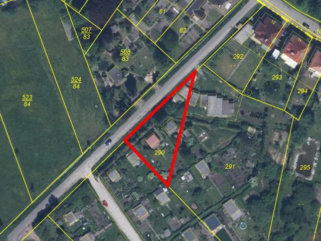 Lageskizze - Verpachtetes Grundstück mit Garagen **236,00 EUR/p.a.**