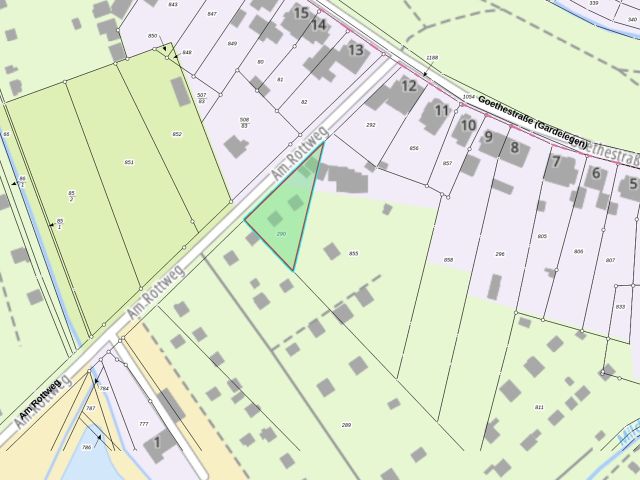 Lageskizze - Verpachtetes Grundstück mit Garagen **236,00 EUR/p.a.**