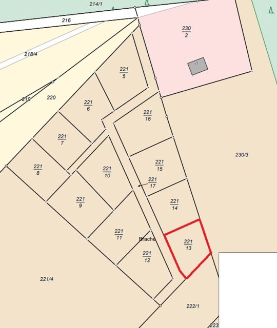 Lageskizze - Flurstück 221/13 - Vertragsfreies Grundstück unweit vom Peenestrom **etwa 25 km von der Ostsee entfernt**