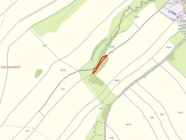 Lageskizze mit Umgebung - Vertragsfreie Waldfläche **etwa 25 km vom Chemnitzer Zentrum entfernt**
