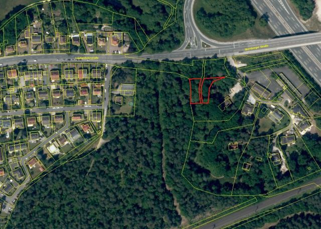 Lage des Verkaufsgegenstandes - Vertragsfreie Unlandbrachen am Schneidersbach am Stadtrand von Nürnberg