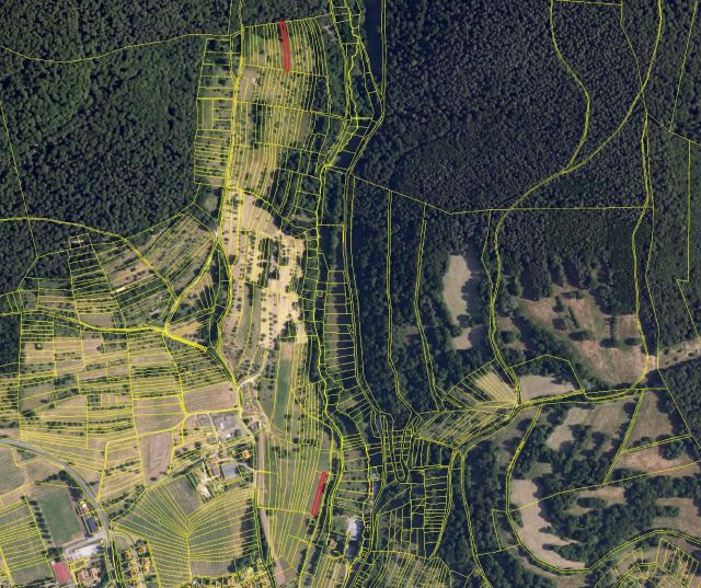 Lageskizze der Flurstücke - 2 vertragslos genutzte Grünflächen im unterfränkischen Landkreis Miltenberg