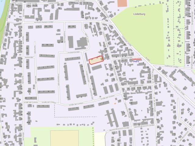 Lageskizze - Verpachtetes Grundstück mit Garagen bzw. Schuppen in Nutzereigentum *etwa 30 km von Magdeburg entfernt*