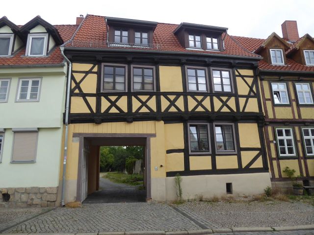 Zugang von der Straße Augustinern - Ehemaliger Garten in nördlicher Randlage der historischen Altstadt von Quedlinburg