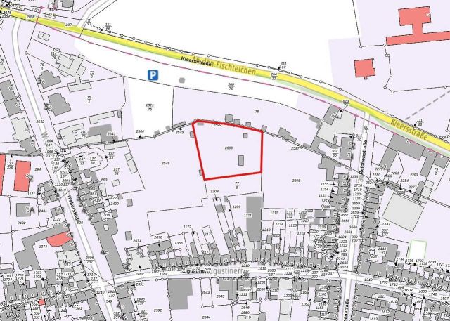 Lageskizze - Ehemaliger Garten in nördlicher Randlage der historischen Altstadt von Quedlinburg