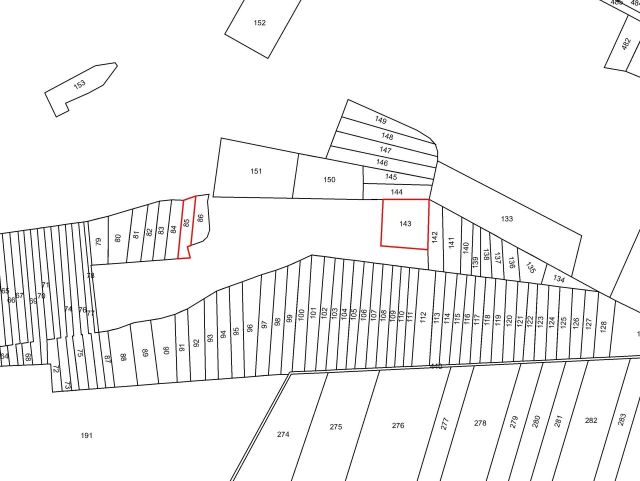 Lageskizze - Zwei vertragsfreie Waldflächen bei Sieversdorf