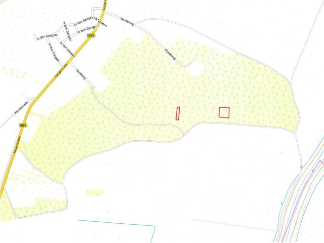 Lage des Verkaufsgegenstandes - Zwei vertragsfreie Waldflächen bei Sieversdorf