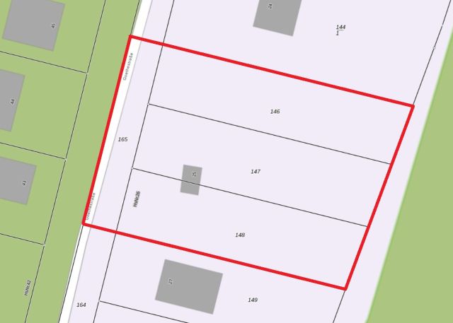 Lageskizze - Grundstück mit Wochenendhaus und Nebengebäude innerhalb einer Einfamilienhaus-Siedlung nahe Berlin *vertragsfrei*