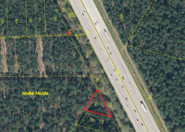 Lageskizze - Zwei Wald-/Splitterflächen an der A7 nördlich von Hannover