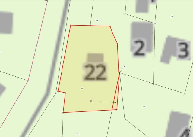 Lageskizze - Wochenendgrundstück mit Resten ehemaliger Bebauung **vertragsfrei**