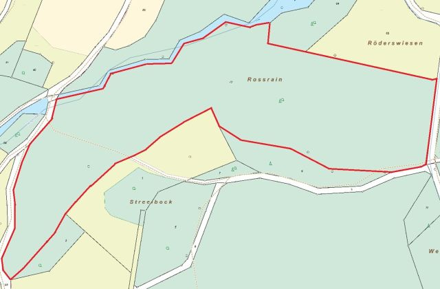 Lageskizze -  1/25 Miteigentumsanteil an einer Waldfläche mit über 65.000 m²
