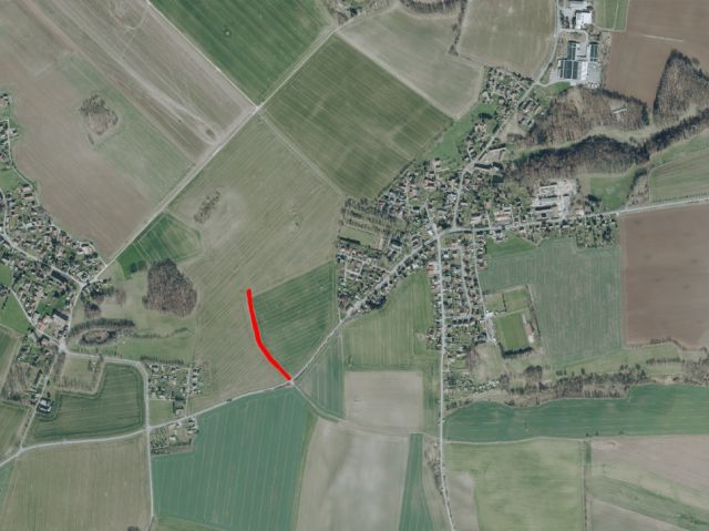 Umgebungsskizze - Ackerstreifen in der Oberlausitz - vertragslose Nutzung