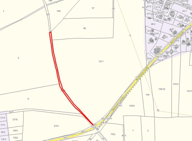 Lageskizze - Ackerstreifen in der Oberlausitz - vertragslose Nutzung