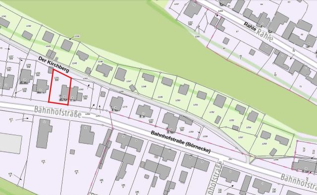 Lageskizze - Leerstehende Doppelhaushälfte mit Garage zwischen Wernigerode, Halberstadt und Quedlinburg