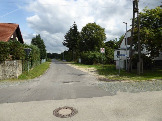 Blick in die Märkische Straße - Vertragslos genutztes Grundstück an der Märkische Straße