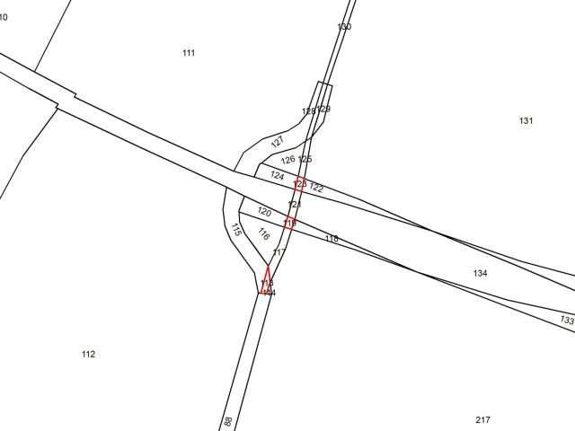 Lageskizze Flur 2 Flurstücke 113, 119 und 123 - Vertragsfreie Splitterflächen bei Langnow