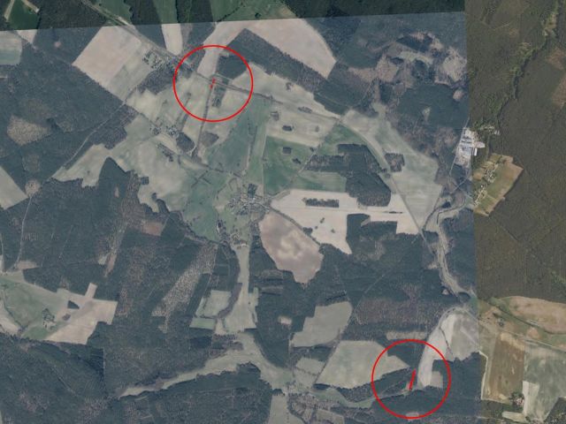 Lage der Flurstücke - Vertragsfreie Splitterflächen bei Langnow