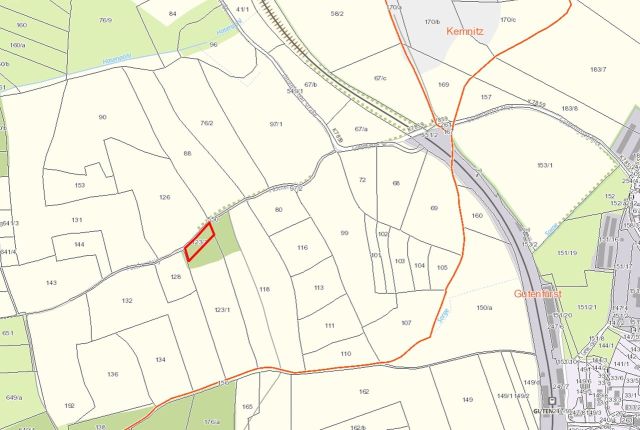 Lage des Verkaufsgegenstandes - Vertragsfreie Waldfläche **ehemals Teil der Siedlung namens „Stöckigt“**