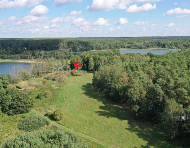 Blick zum Grundstück mit Umgebung (Aufnahme 2020) - Unbebautes Grundstück im Grünen am Pinnower See bei Schenkendöbern neben einem Wochenendhausgebiet