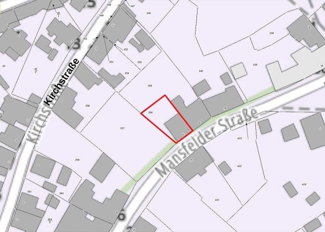 Lageskizze - Ruinöses Wohnhaus nordwestlich von Halle (Saale)
