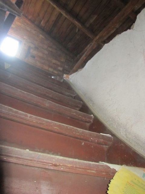 Innenansicht Blick in den Dachboden - Ruinöses Wohnhaus nordwestlich von Halle (Saale)