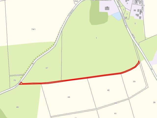 Lageskizze Großstädten Flurstück 45 - 6 getrennt liegende Flurstücke in Streulage bei Erlau und Seelitz