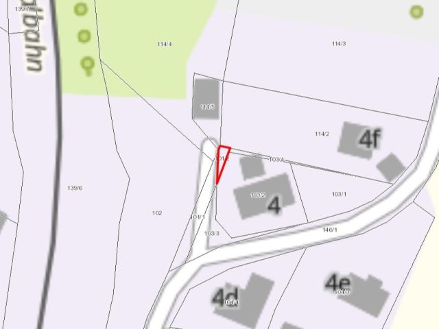 Lageskizze Steudten Flurstück 101/2 - 6 getrennt liegende Flurstücke in Streulage bei Erlau und Seelitz