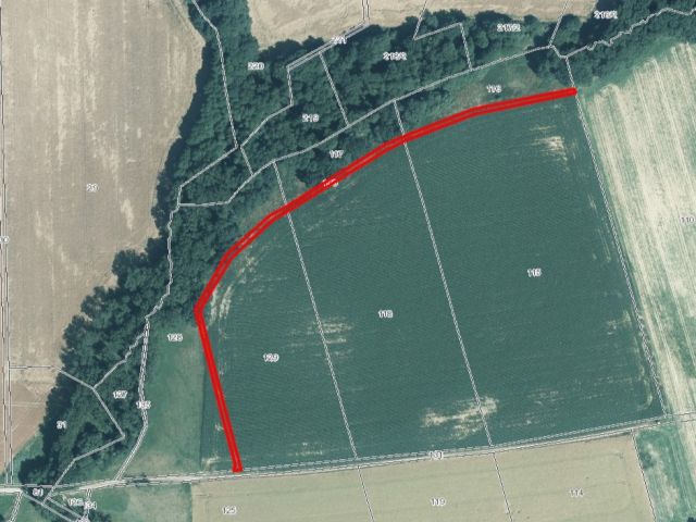 Lageskizze Winkeln Flurstück 130 - 6 getrennt liegende Flurstücke in Streulage bei Erlau und Seelitz