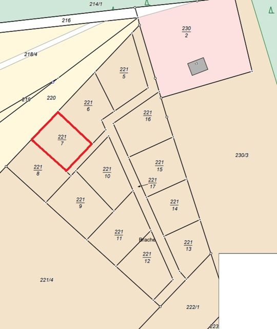 Lageskizze Flurstück 221/7  - Vertragsfreies Grundstück unweit vom Peenestrom **etwa 25 km von der Ostsee entfernt**