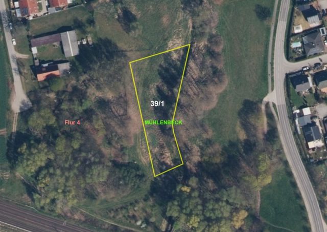 Lageskizze - Vertragsfreie Grün-/Brachlandfläche teilweise mit Gehölzbewuchs ca. 3 km nördlich der Berliner Stadtgrenze