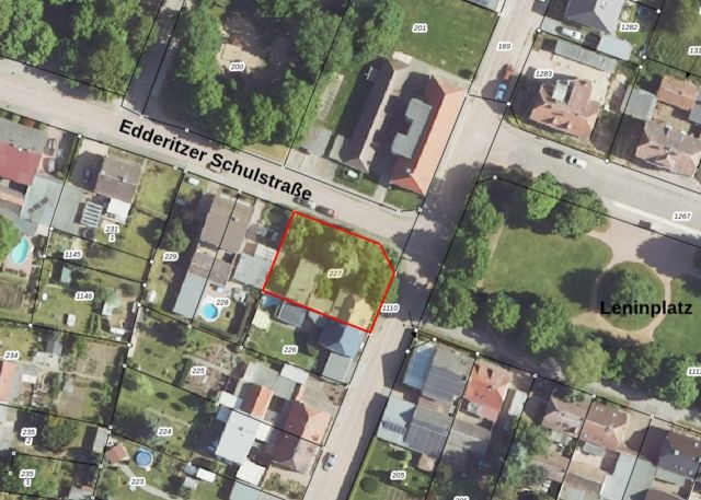 Lageskizze - Vertragsfreies Wohngrundstück mit Garten **inklusive desolater Doppelhaushälfte**