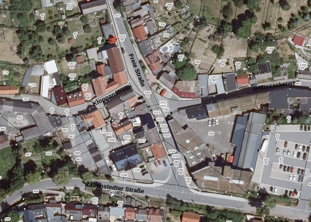 Umgebungsskizze - Ehemalige Turmstation in zentraler Ortslage an der Hauptstraße - 2-stöckiges Gebäude