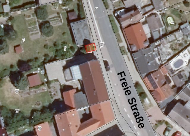 Lageskizze - Ehemalige Turmstation in zentraler Ortslage an der Hauptstraße - 2-stöckiges Gebäude