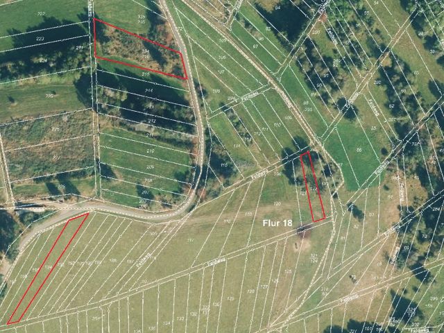 Lageskizze Flurstücke 334/216, 194 und 122 - 10 Flächen in Streulage um Weidelbach * Landwirtschafts-/Grünlandflächen, teilweise mit Gehölzen/Sträuchern und Gehölzflächen