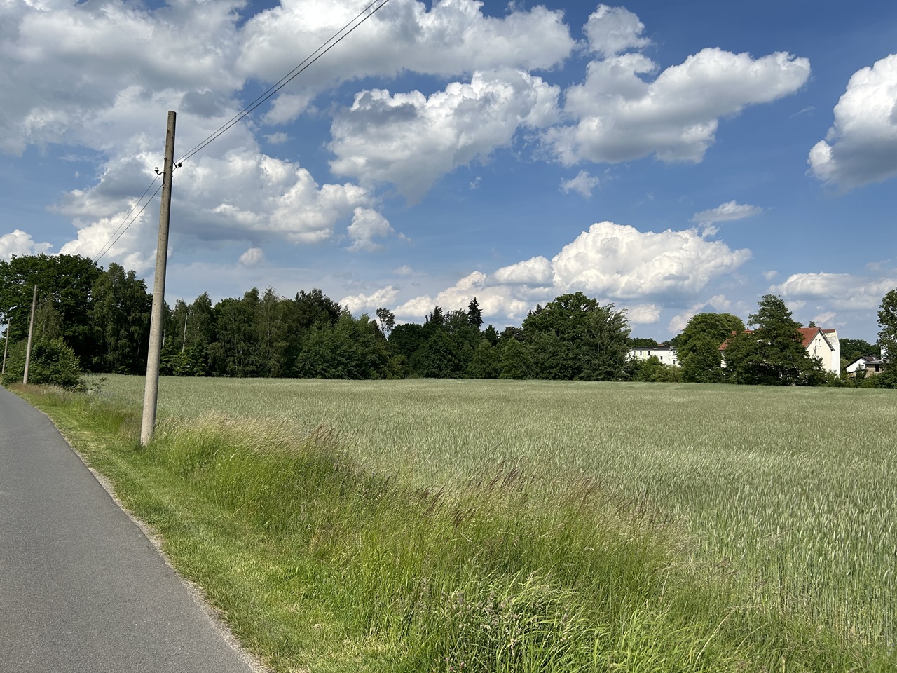 Grundstück ggü. einem Wohnhaus *lt. FNP-Entwurf zukünftige Wohnbaufläche* etwa 34 km vom Cottbuser Zentrum entfernt