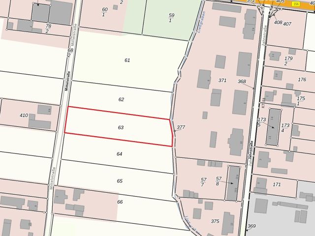 Lageskizze - Grundstück ggü. einem Wohnhaus *lt. FNP-Entwurf zukünftige Wohnbaufläche* etwa 34 km vom Cottbuser Zentrum entfernt