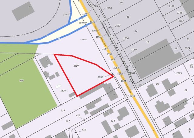 Lageskizze - Unbebautes, teilweise mit Bäumen bewachsenes Grundstück (Grün- und Wegefläche) **etwa 10 km von der Cottbuser Ostsee entfernt**
