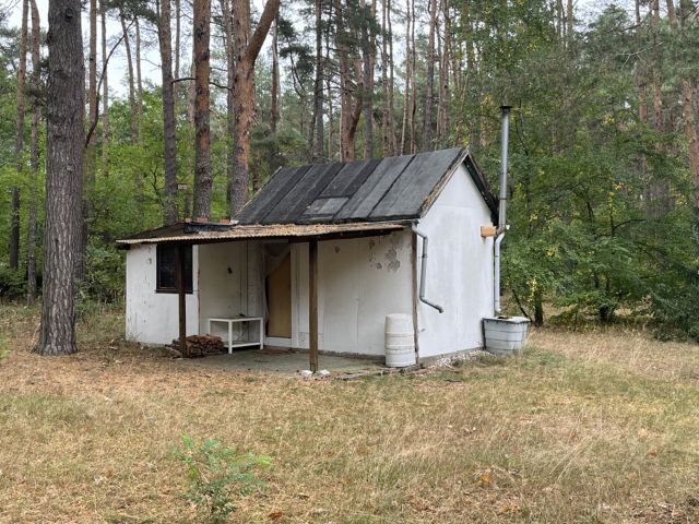 Ehemalige Gartenlaube - Vertragsfreie Waldfläche mit ehemaliger Gartenlaube in Baruth/Mark **etwa 40 km südlich von Berlin entfernt**