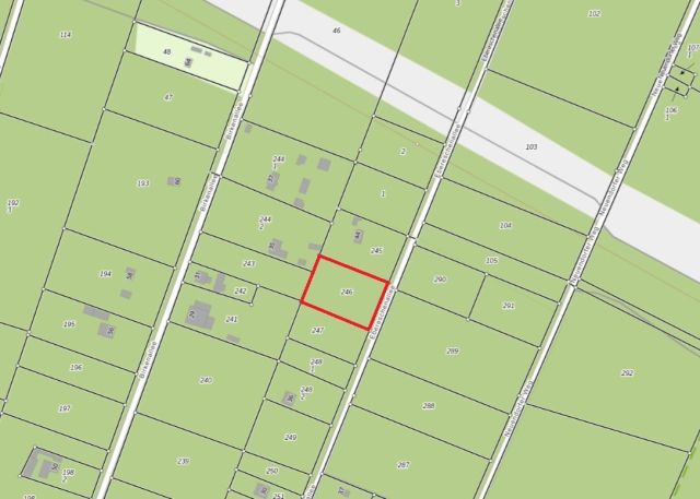 Lageskizze mit Umgebung - Vertragsfreie Waldfläche mit ehemaliger Gartenlaube in Baruth/Mark **etwa 40 km südlich von Berlin entfernt**