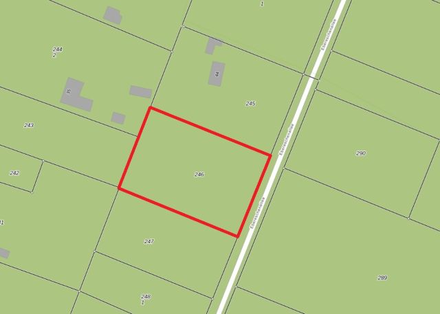 Lageskizze - Vertragsfreie Waldfläche mit ehemaliger Gartenlaube in Baruth/Mark **etwa 40 km südlich von Berlin entfernt**