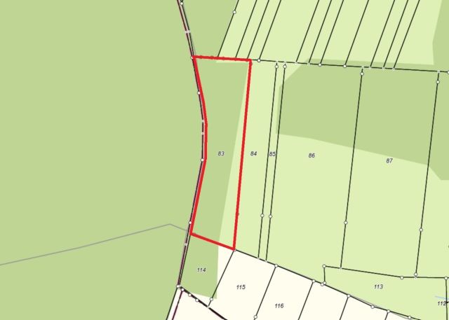 Lageskizze - Über 1,2 Hektar vertragsfreie Waldfläche (mit etwa 60-jährigen Kiefern) **nahe dem Stettiner Haff und dem Grambiner Strand**