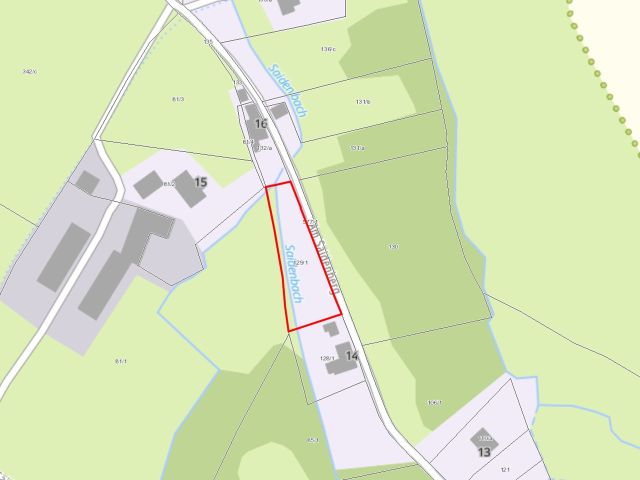 Lageskizze - Verpachtete Grünfläche zwischen Wohnbebauungen in Mittelsachsen * Jahrespacht 1.440 € *