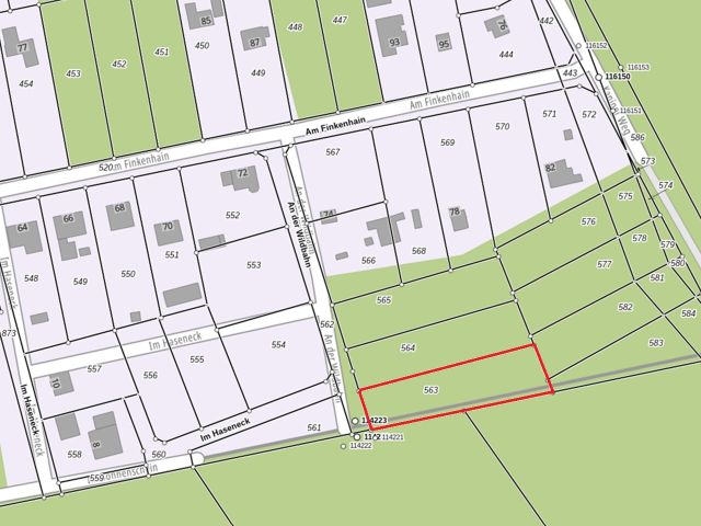 Lageskizze - Vertragsfreie Waldfläche nahe Wohnbebauung in Borkheide **etwa 10 km vom Berliner Ring entfernt**
