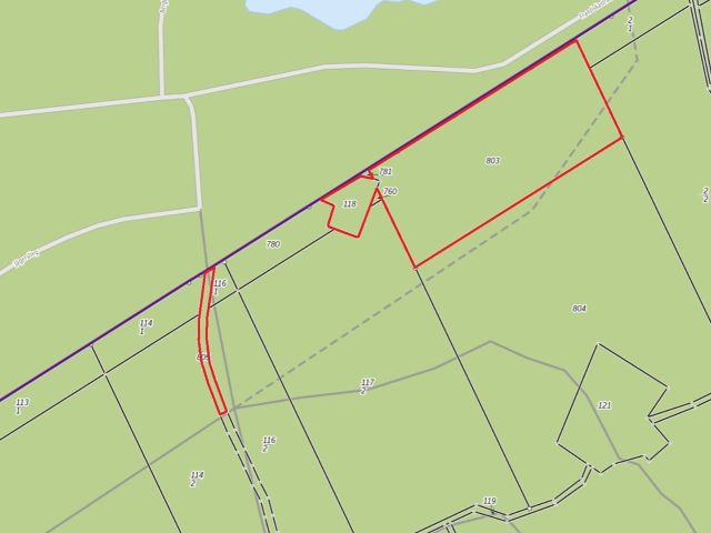 Lageskizze - Über 1,4 Hektar vertragsfreie Waldflächen im Waldgebiet Bieselheide **direkt an der Berliner Stadtgrenze**